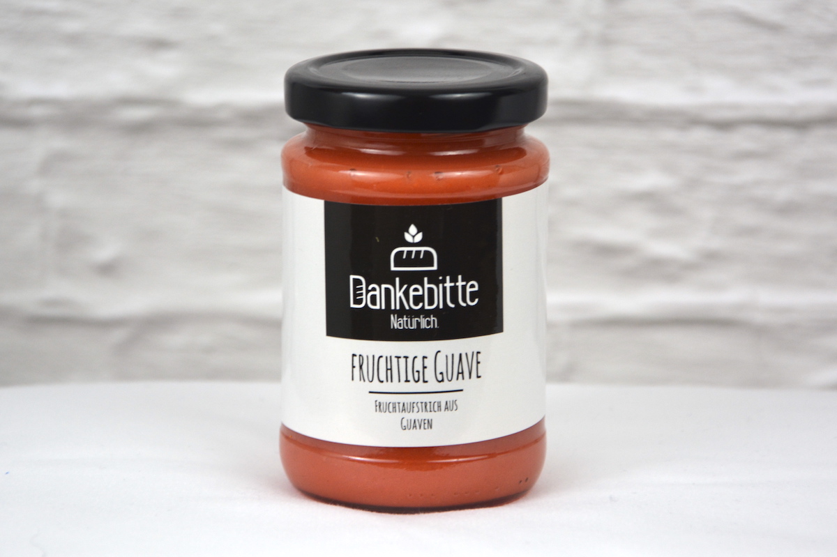 Dankebitte-Fruchtaufstrich-Fruchtige-Guave Dankebitte Fruchtaufstrich Fruchtige Guave