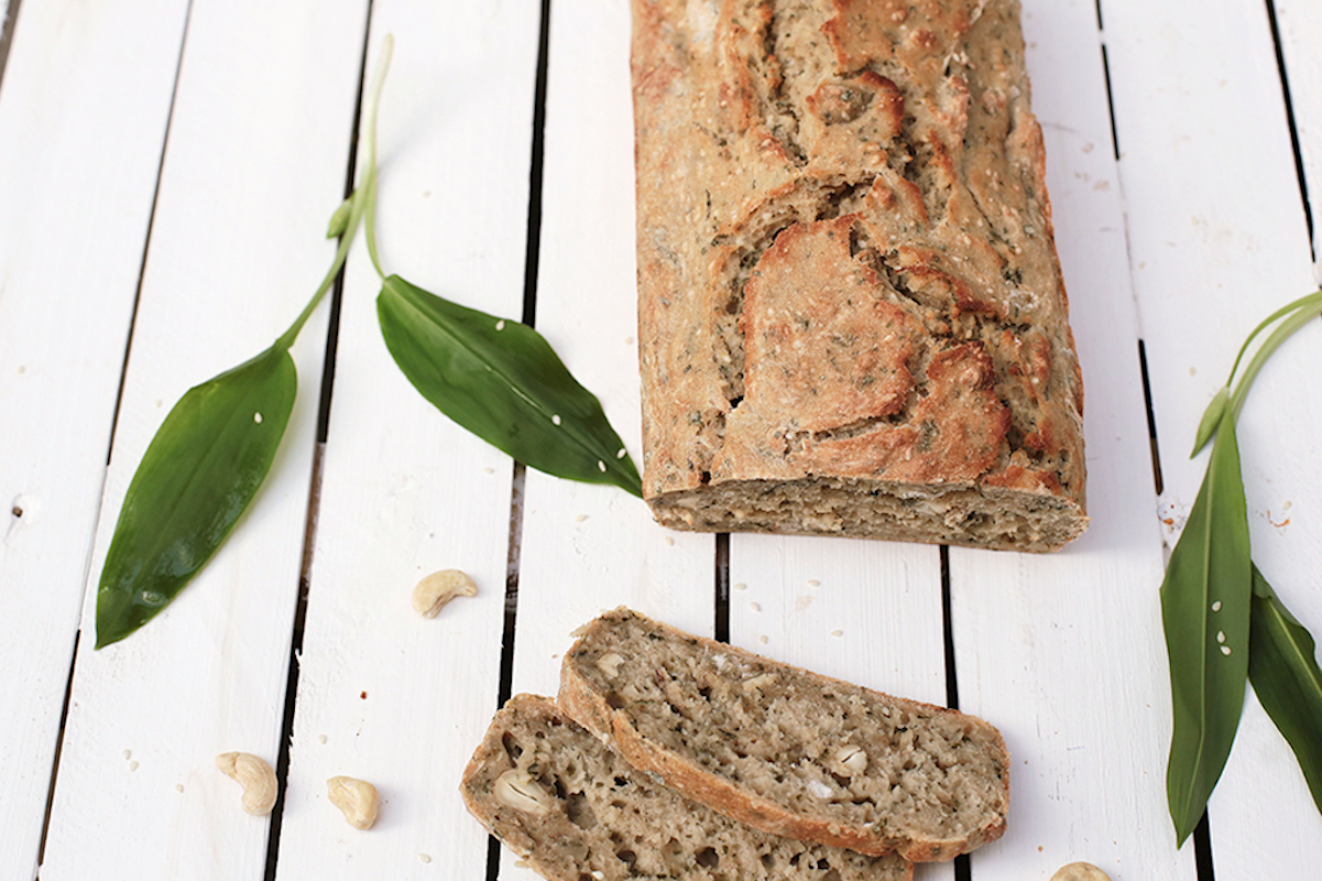 Bio Brotbackmischung Bärlauchbrot Grüne Schnitte