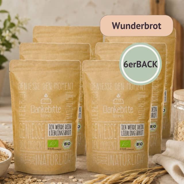 Dankebitte 6erBACK Haferflockenbrot-Backmischungen mit Haferflocken