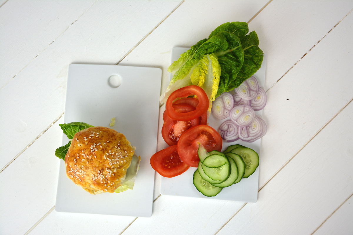 Burger-Buns-Backmischung2 Backmischung Burger Brötchen, Burger Brötchen selber machen