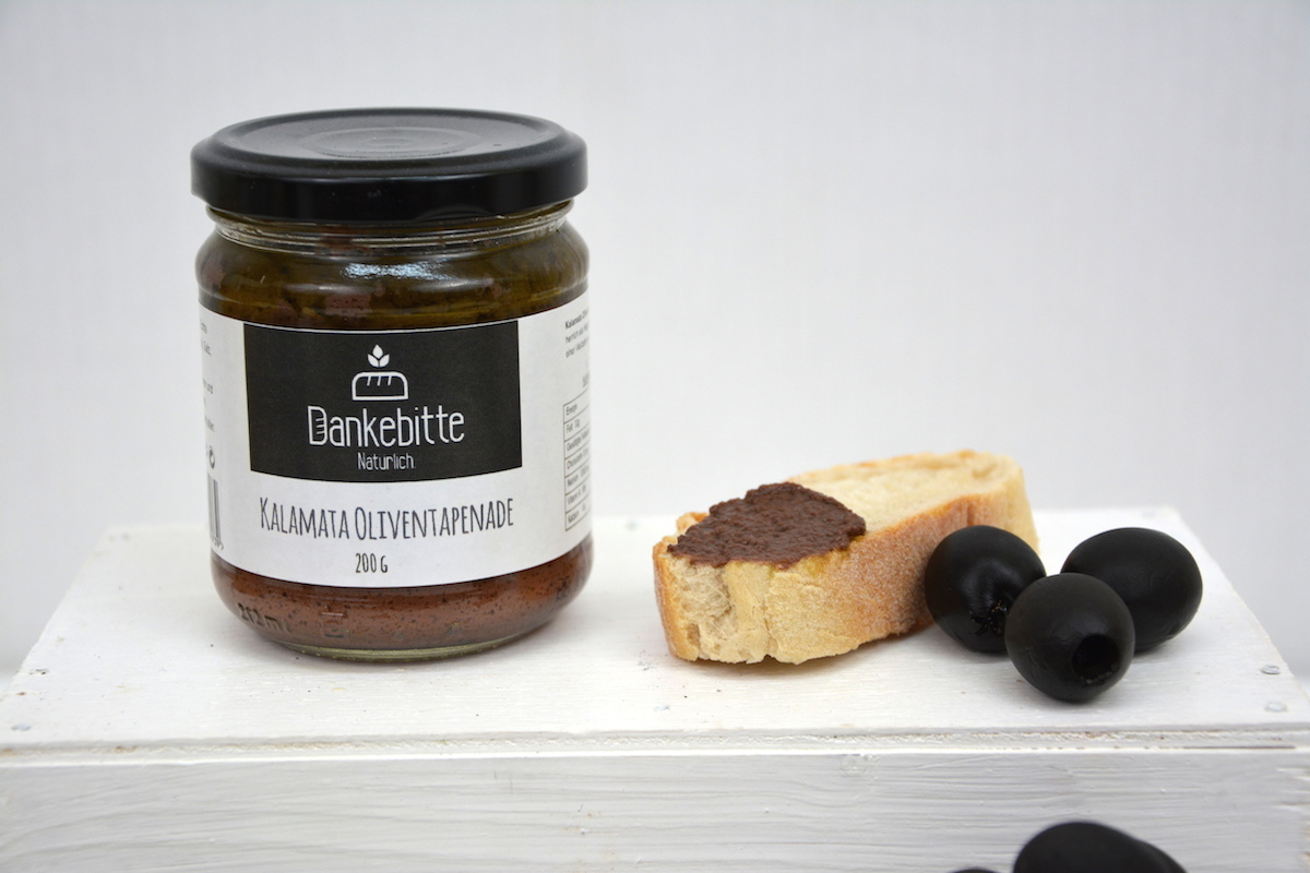 Olivenpaste-Oliventapende Geschenkset Brotbackmischung würzig Olive