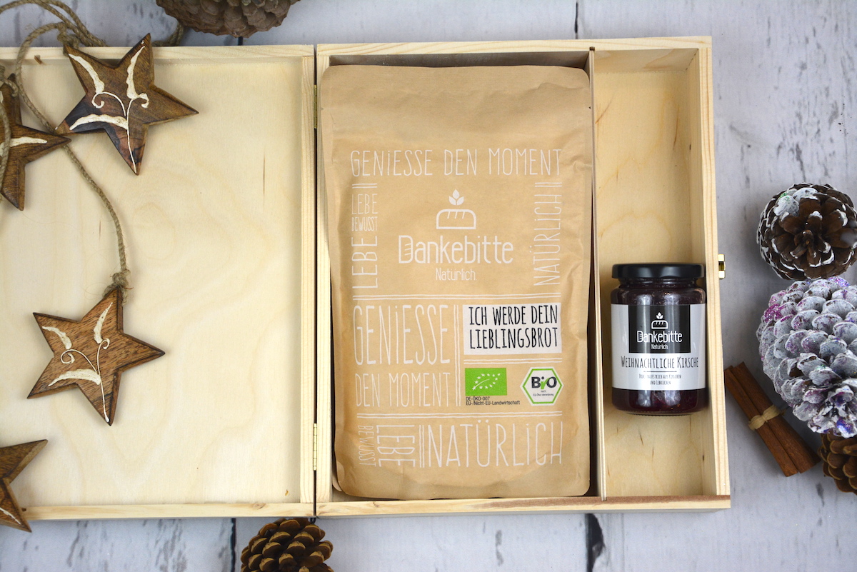 Weihnachtsgeschenkbox-kleine-DB232-6 Dankebitte Holzkiste "Frohe Weihnachten" Weihnachtsgeschenkbox "klein"