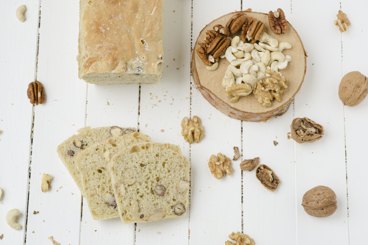 Brotbackmischung-GNuss5 Bio Brotbackmischung Nussbrot GNuss