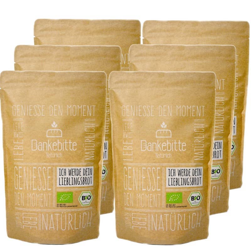6er-Pack-Bio-Brotbackmischung Brotbackmischung Kennenlernpaket