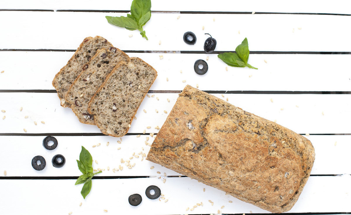 Brotbackmischung, Brot backen, Backmischung für Brot, Olivenbrot