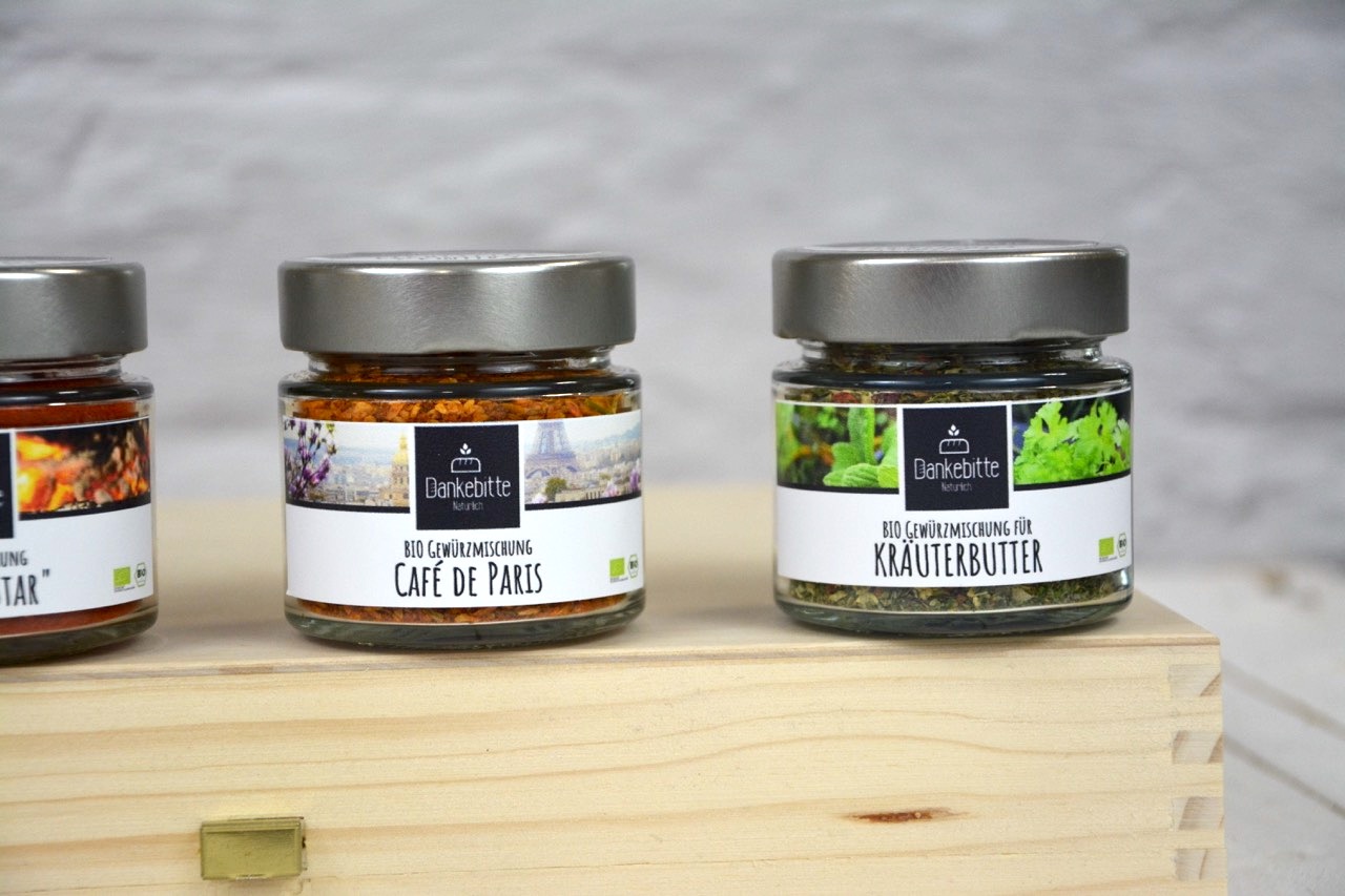 Gewu-rzmischung-Grillset4 Gewürzmischung Grillset für Marinade BBQ Rub Star Magic Dust Trockenmarinade Kräuterbutter