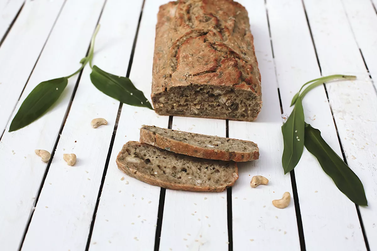 Bio Brotbackmischung Bärlauchbrot Grüne Schnitte