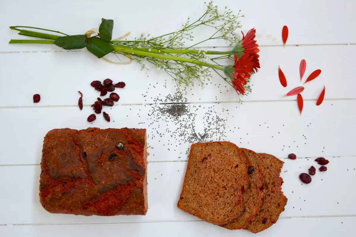 Brotbackmischung rosa Brot Weisse Bescheid Schätzelein2