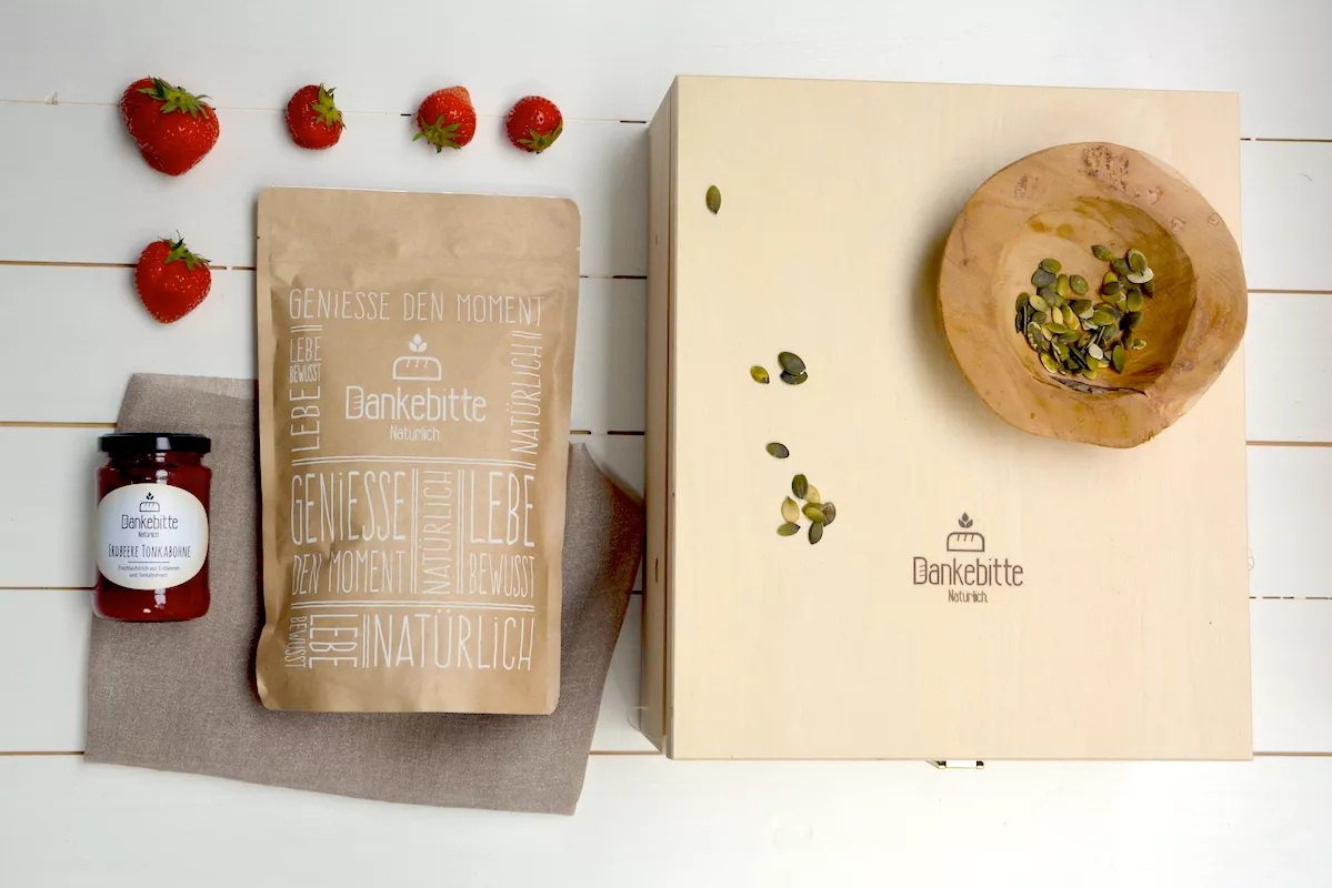 Geschenkbox Brotbackmischung Marmelade